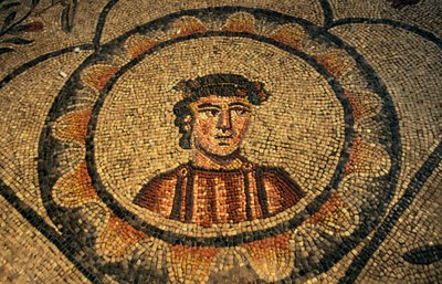 Ritratto del donatore, mosaico pavimentale della Basilica dell