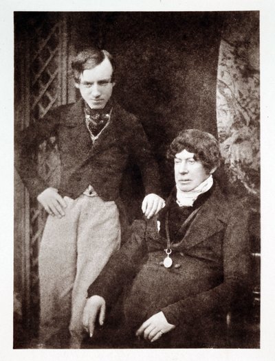 Ritratti di Charles Kirkpatrick Sharpe (1781-1851), antiquario e artista scozzese, con un collega sconosciuto da John Pardon