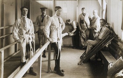 Protesi Soldati con gambe artificiali, c 1915-1918 da Ferdinand Georg Waldmuller