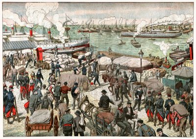 Ritorno al lavoro nel porto di Marsiglia da . .