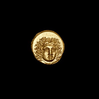 Tetrobolo rodio, Grecia antica, isole al largo di Caria, Helios da Hippolyte Lalaise Devéria