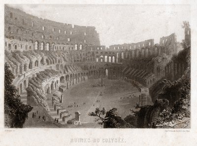Rovine del Colosseo a Roma da . .