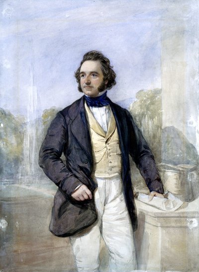Sir Joseph Paxton, architetto e designer inglese del Crystal Palace, c 1851 da Ferdinand Georg Waldmuller