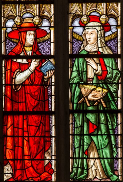 Vetrata della cattedrale di Saint Etienne de Sens da . .