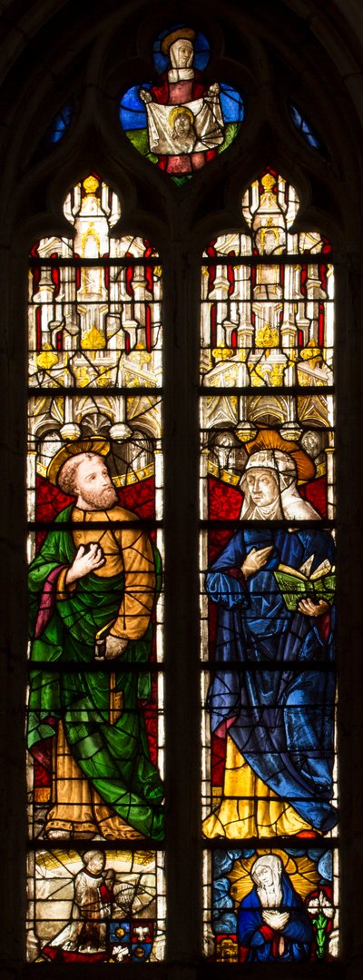 Vetrata della cattedrale di Saint Etienne de Sens da . .