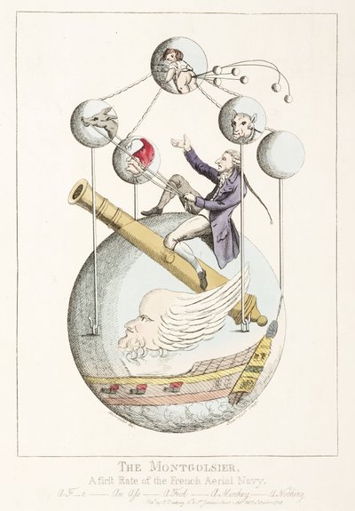 La Montgolfier - Una prima classe della marina aerea francese da Frederick (attr. to) Barnard
