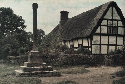La croce del villaggio, Ashton-Under-Hill, Gloucestershire da Frederick (attr. to) Barnard