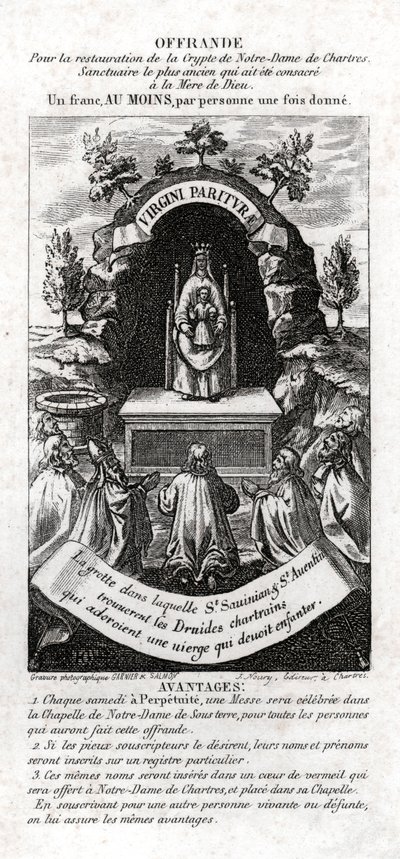 La Vergine Maria adorata dai druidi da . .