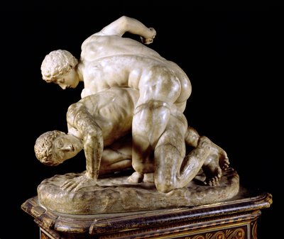 Il lottatore, copia di scultura greca del 3° secolo a.C. da Hippolyte Lalaise Devéria