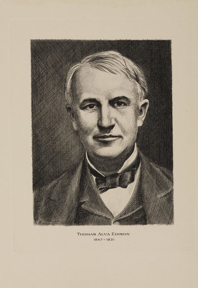 Thomas Alva Edison, inventore americano, inizio XX secolo da Frederick (attr. to) Barnard