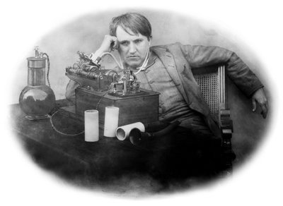 Thomas Edison, inventore americano da Frederick (attr. to) Barnard