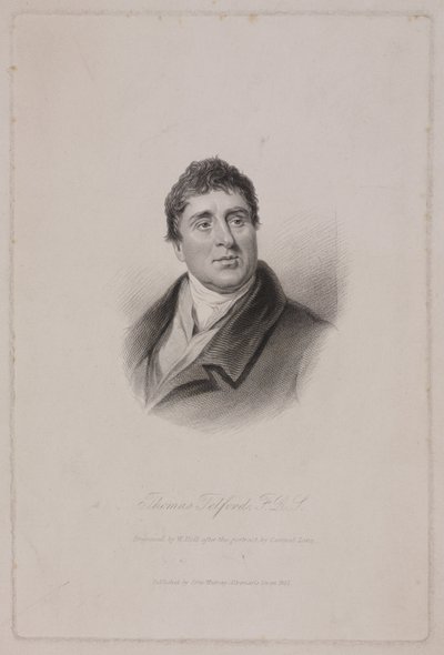 Thomas Telford FRS, ingegnere civile scozzese, c 1810 da Frederick (attr. to) Barnard