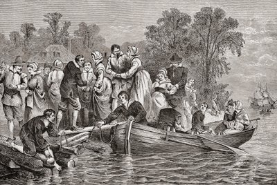Mogli di Tabacco o Sposine di Tabacco arrivano a Jamestown, Virginia, USA da . .