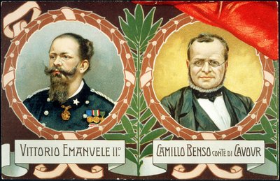 VITTORIO EMANUELE II E CAVOUR 1911 da . .