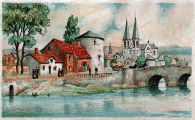 Villaggio intorno a Carcassonne, ca 1930 da . .