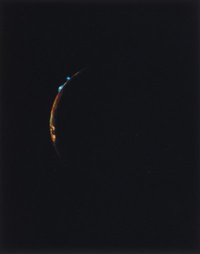 Vulcani sul bordo di Io, una delle lune di Giove da Ferdinand Georg Waldmuller