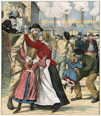 Lavoro dei minatori in Francia da . .