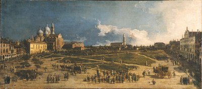 Prà della Valle a Padova da Giovanni Antonio Canal