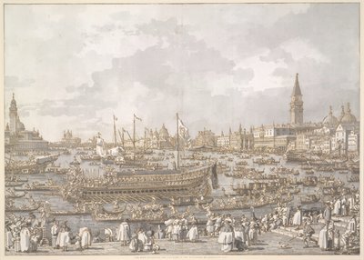 Il Doge di Venezia in partenza per il Lido da Canaletto