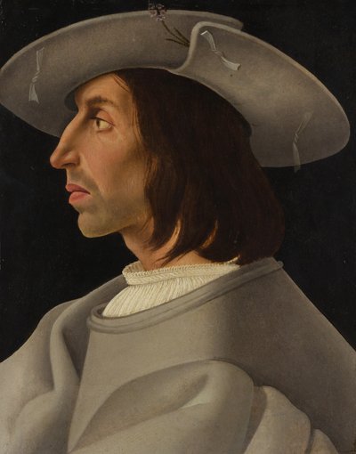 Ritratto di un uomo di profilo da Italian Painter