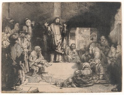 Cristo predicante (La Petite Tombe) da Rembrandt van Rijn
