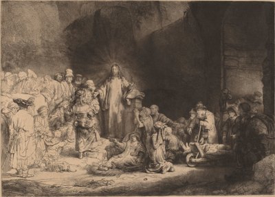 Cristo che Predica (La Stampa dei Cento Fiorini) da Rembrandt van Rijn