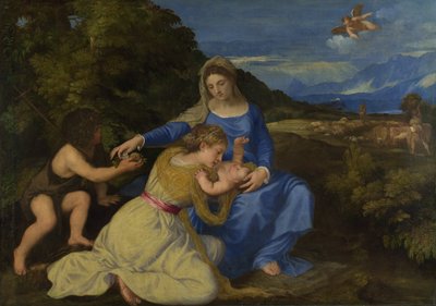 La Vergine e il Bambino con il piccolo San Giovanni e una santa o donatrice (