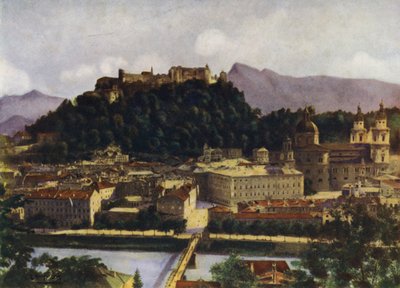 Una vista di Salisburgo e dell