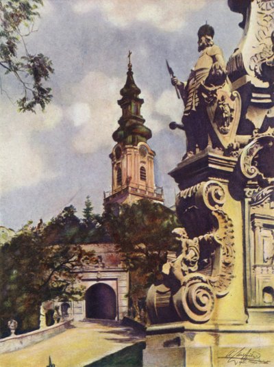 Cattedrale di Nitra, Cecoslovacchia da after A. Langfier