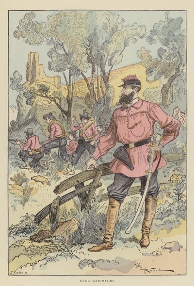 Con Garibaldi da after Albert Robida