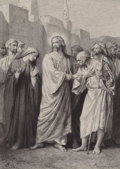 Cristo predice la distruzione del tempio da after Albert Robida