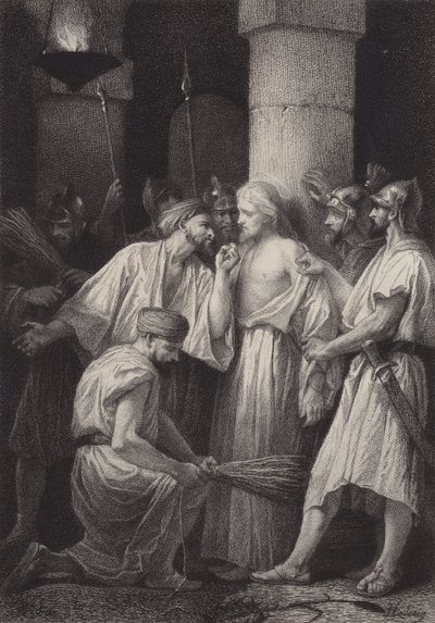 Gesù consegnato ai soldati da after Albert Robida