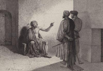 Giovanni Battista in prigione da after Albert Robida