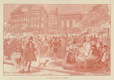 Il Boulevard del Crimine da after Albert Robida