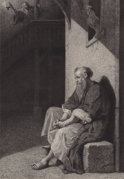 Il pentimento di Pietro da after Albert Robida