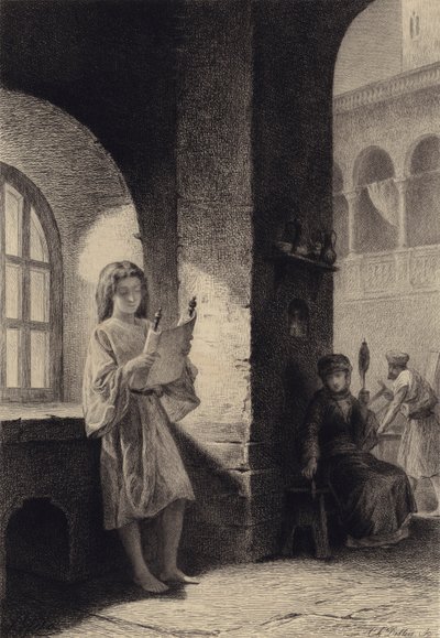 Il bambino Gesù da after Albert Robida