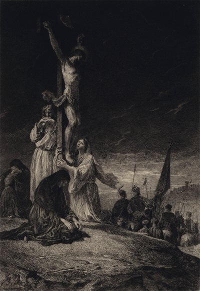 La crocifissione da after Albert Robida
