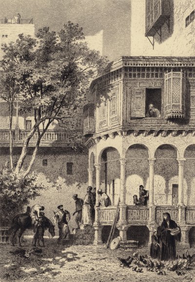 Il buon samaritano da after Albert Robida