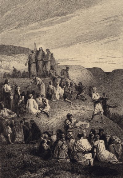 Il miracolo dei pani e dei pesci da after Albert Robida