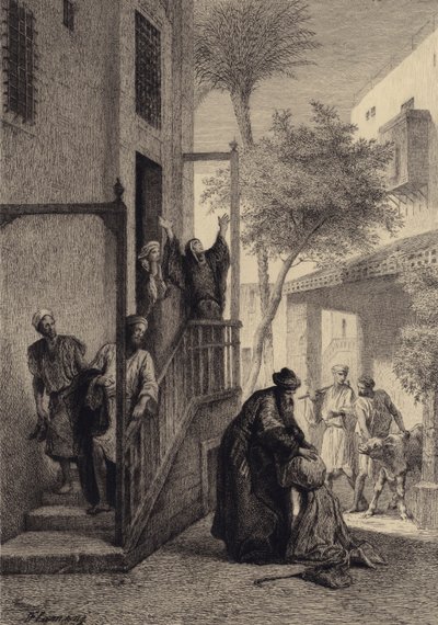 Il figliol prodigo da after Albert Robida