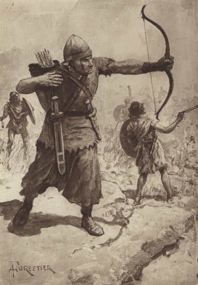 Arcieri e frombolieri asiatici da after Amedee Forestier