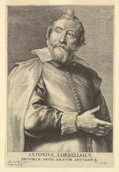 Ritratto di Anthony Cornelissen, da Icones Principum Virorum da after Anthony van Dyck