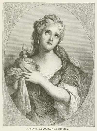 Adrienne Lecouvreur come Cornelia da after Antoine Coypel