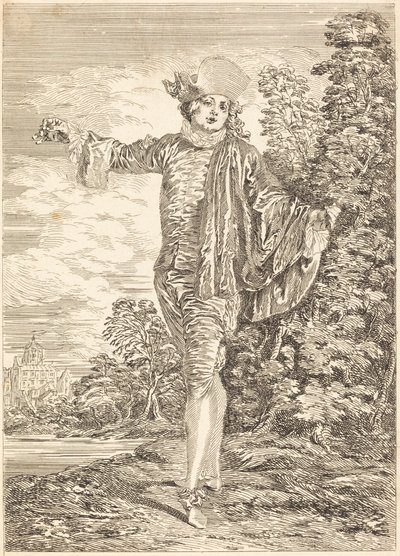 Indifferente da after Antoine Watteau