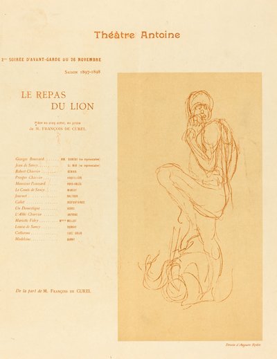 Le Repas du lion da after Auguste Rodin
