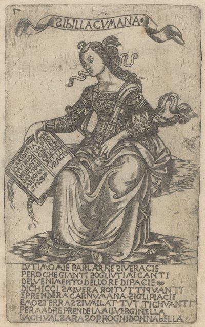 Sibilla Cumana da after Baccio Baldini