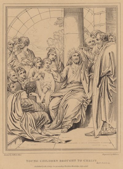 I bambini portati a Cristo, Marco da after Benjamin West
