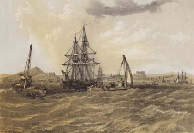 Edimburgo dal Firth of Forth da after C. Stanfield