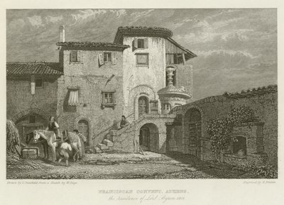 Convento Francescano, Atene, residenza di Lord Byron, 1811 da after C. Stanfield