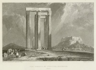Il Tempio di Giove Olimpo, Atene da after C. Stanfield